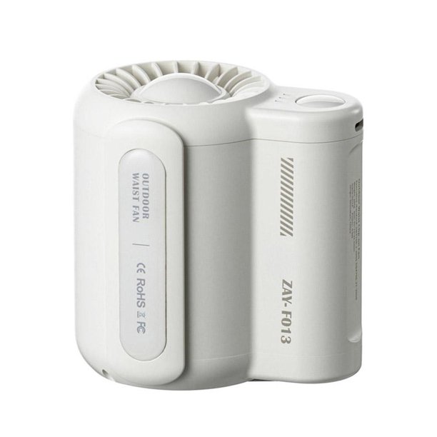 CAIROYAR Ventilador de cintura portátil Yiokii, ventilador eléctrico sin aspas para debajo de la camisa, ventilador colgante de cintura con carga USB de 4500 mAh con 3 velocidades de viento para camis