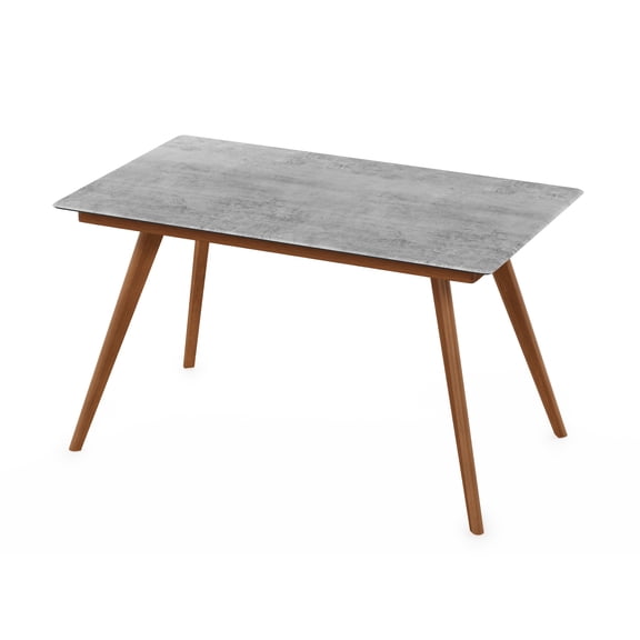Furinno REDANG Outdoor 4-Leg Rectangular Smart Top Table, Cement
