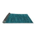 thumbnail image 2 of Ahgly Company Indoor Round Solid Light Blue Modern Area Rugs, 5' Round, 2 of 4