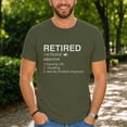 thumbnail image 3 of Jollimate Retired Definition Shirt, Funny Not My Problem Anymore, Men Retirement Gift Tee, 3 of 6