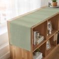 thumbnail image 6 of Sage Green Burlap Texture 70 Inch Table Runner, Farmhouse Vintage Sage Green Farmhouse Dresser Scarf Cotton & Linen Tablerunner for Dining/Kitchen Island/Holiday Party Décor 13" x 70", 6 of 9