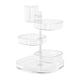 thumbnail image 2 of Transparent PC Makeup Organizer with Different Size Compartments for Use 7.87 x 7.87 x 7.48 inches, 2 of 3