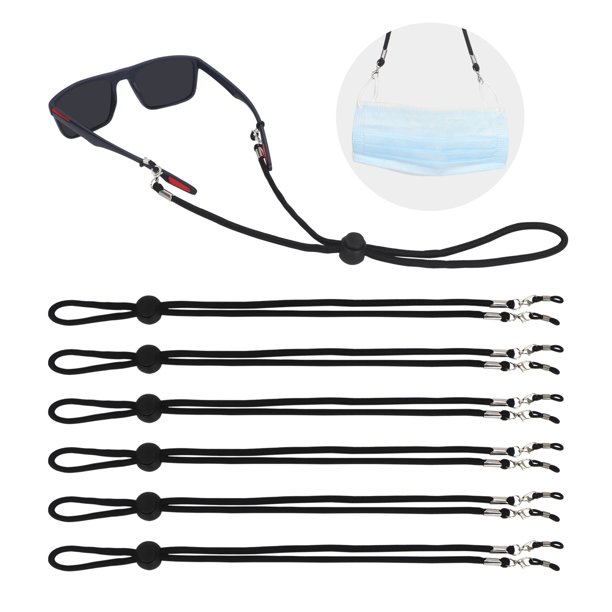 Toplive Eye Glasses String Strap [6 Pack] Universal Sport Sunglasses