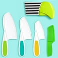 thumbnail image 2 of MesaSe 5Pcs Kids Knife Set  Kids Safe Cooking Knives  Nylon Kids Kitchen Knife with Crinkle Cutter for Real Cooking & Cutting Fruit  Bread  Lettuce  Type 4, 2 of 5