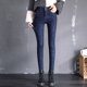 thumbnail image 3 of Gibobby pantalones mujer Pantalones casuales de cintura alta elásticos de terciopelo de talla grande para mujer a la moda (Gris, 27), 3 of 5
