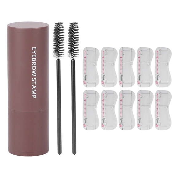 Kit De Plantillas Para Sellos De Cejas, Kit De Modelado De Sellos Para Cejas De Maquillaje Para Cejas En Un Paso, Polvo Para Cejas De Larga Duración, Resistente Al Agua Y A