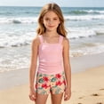 thumbnail image 5 of YEPGAR Girls Tankini Swimsuit 2 Piece Printed Bathing Suit Girls' Swimwear for 7-16 Years (Pink, 7-8 Years), 5 of 5