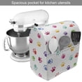 thumbnail image 2 of Colorful Stand Mixer Cover, Hand Painted Illustration of Animal Footprints Vibrant Art in Watercolors, Kitchen Appliance Organizer Bag Cover with Pockets, 5 Quarts, Multicolor, by Ambesonne, 2 of 4