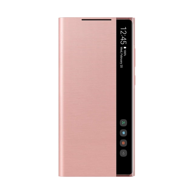 Funda Samsung Galaxy Note 20 Clear View Oro Rosa