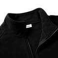 thumbnail image 6 of Miluxas Men's Full Zip Sweatshirt No Hood Hoodies Casual Cardigan Lightweight Cotton Hoody Black, 6 of 7