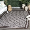 thumbnail image 2 of SAFAVIEH Courtyard Sheeva Diamond Indoor/Outdoor Area Rug, Beige/Brown, 5'1" x 7'6", 2 of 11