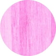 thumbnail image 1 of Ahgly Company Indoor Round Solid Pink Modern Area Rugs, 6' Round, 1 of 4