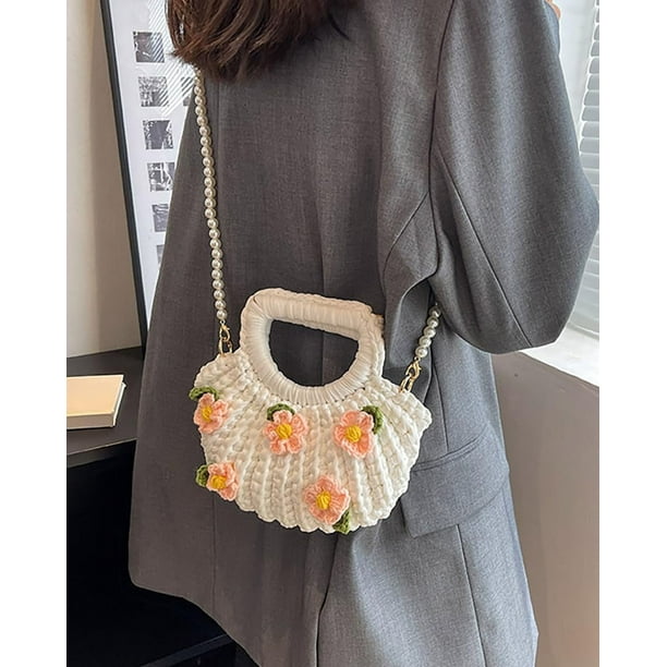 [KINDERSALMON] HAND MADE KNITTED TOTE BAG ★大人気★ KINDERSALMON] HAND MADE KNITTED TOTE BAG ☆大人気