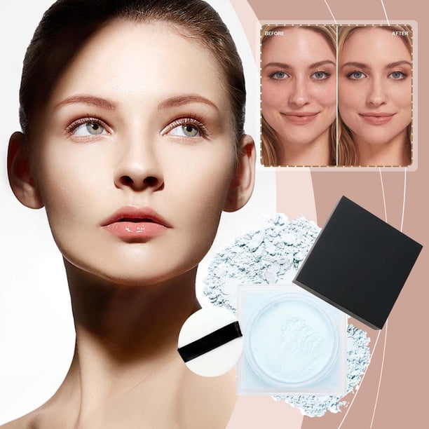 Polvos sueltos Maquillaje en polvo Resistente al agua Control de grasa Maquillaje de larga duración No en polvo Ilumina Corrector Maquillaje en polvo Polvos de acabado