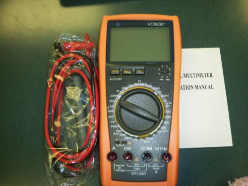 4 1/2­­ Digital Multimeter Diode hFE Test Continuity Ship from USA 1 New VC9806