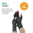 thumbnail image 3 of Natracure Arthritis Gloves - Compression Gloves - Medium (for Relief from Stiff Joints, Inflammation, Carpal Tunnel and Rheumatoid & Osteoarthritis Pain), 3 of 5