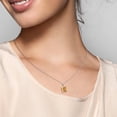 thumbnail image 5 of Everly Women's Citrine Sterling Silver Necklace, 5 of 5