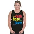 thumbnail image 4 of Faith Hope Love Happy Christian Tank Top Tee Shirt Women Brisco Brands S, 4 of 6