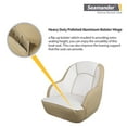 thumbnail image 5 of Seamander Pontoon Furniture Bucket Captain Seat, Tan/White Vinyl Plastic Frame, 5 of 5
