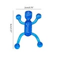 thumbnail image 5 of MANNYA Fidget Sticky Man Stretchy Spoof Props Easy to Stick on Flat Surface Novelty Gag Office Stress Relief Decompressing Gift, 5 of 11