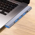 thumbnail image 1 of Hub USB C Hugo divisor 1 en 4 salidas, adaptador multipuerto, Estación de acoplamiento USB, 1 of 9
