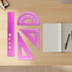 thumbnail image 1 of Juego de 4 Reglas de Aleación de Aluminio para Estudiantes | Regla Recta, Transportador y Reglas Triangulares | Escala Metálica Duradera con Formas de Plantilla Hueca | Herramientas de Medición Preci, 1 of 6