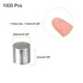 thumbnail image 2 of Uxcell 1000 Pack 2x2mm Crimp Tube Beads Making Crimp End Spacer Bead, Grey White, 2 of 5