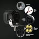 thumbnail image 3 of Par Ámbar Cuadrado 3'' Faros Barras Led Auxiliar Fija Moto, 3 of 8