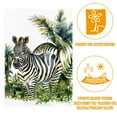 thumbnail image 2 of Watercolor African Animal Zebra Jungle Palm Leaves Garden Flag Double Sided House Flag for Outdoor Home, Personalized All Year Round Yard Decor 12 x 18 Inch, 2 of 6
