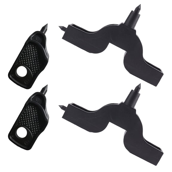 TAILTOSS Hole Puncher Plastic 4Pcs 1.57X0.79X0.31in