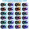 thumbnail image 5 of 600W Fog Machine with Disco Ball & 8 RGB LED Lights – 2000CFM and Remote Control for Parties, Weddings, Halloween & DJ Events, 5 of 11
