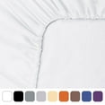 thumbnail image 6 of PiccoCasa 200TC Cotton Fitted Sheet 15" Drop Pocket, Snow White Queen, 6 of 6