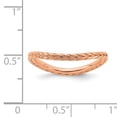 thumbnail image 4 of Sterling Silver Polished Pink-Plated Wave Ring, 4 of 8