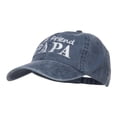 thumbnail image 2 of Real Friend Papa Embroidered Washed Cap - Navy OSFM, 2 of 5