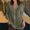 Army Green#1, variant on Fesfesfes Women's Oversize Blouses Fall Trendy Casual Solid Color Three-Quarter Sleeved Shirt with Buttons Comfortable for Home Wearing(Brown,XL)