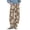 Brown, variant on Women's Khaki Cotton Y2K Distressed Barrel Jeans Baggy Wide Leg Floral Print Long Patchwork with Pockets
