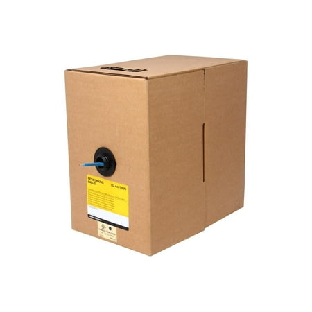 UPC: 0065030857673 | StarTech.com WIR5ECMPHBL 500 ft. Cat 5E Blue 500 ft Roll of Blue Plenum CMP Cat5e Solid UTP Bulk Cable