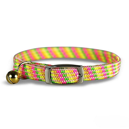 Pattern Stretch Cat Collar Yellow