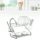 thumbnail image 4 of Escurridor de platos de 2 niveles, soporte estable de gran capacidad, escurridor de platos para cocina casera, 4 of 11