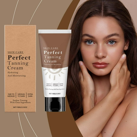 WIFKLSIIPG with Natural & Organic Ingredients Moisturizing Self Tanning Lotion with & Coconut for A Natural Glow Streak Tan Medium to Dark