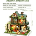thumbnail image 4 of Elven Garden DIY Book Nook Kit w/LED - 3D Wooden Dollhouse Craft Kit for Adult, 4 of 7
