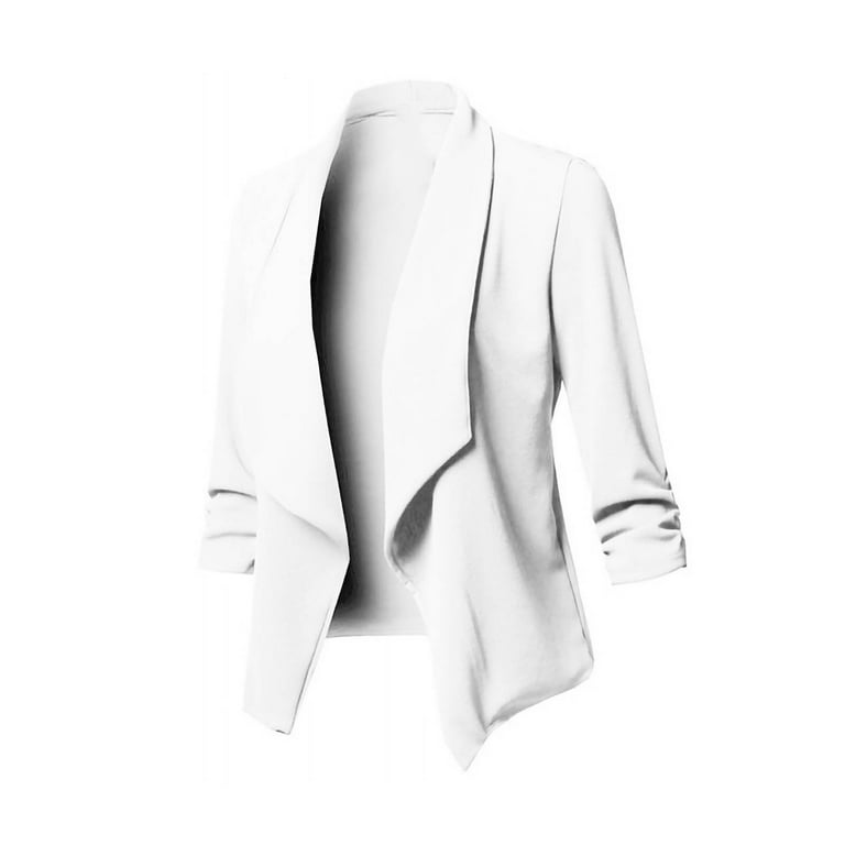 YUGYXL Womens Casual Blazers Jacket Lightweight Long Sleeve Work