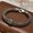 17cm/6.7inch, variant on K-KED Real 925 Sterling Silver Women Men 6mm Braided Foxtial Wheat Link Ball Bracelet-21cm/8.26inch-26-27g