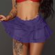 thumbnail image 2 of Falda de malla sexy de color sólido de cintura alta para mujer Bragas de lencería sexy Wmkox8yi FGJ1510, 2 of 8