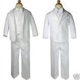 thumbnail image 3 of New White Baby 5pc Set Formal Christening Wedding Party Boy Suit Tuxedo sz S-4T, 3 of 4