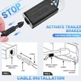 thumbnail image 3 of Trailer Breakaway Switch, 4 ft Breakaway Coiled Cable with Electric Break Switch, Stainless Steel Spring Towing Wire Electric Breakaway Switch with Pull Pin for Vehicle Truck RV Towing Trailer, 3 of 8