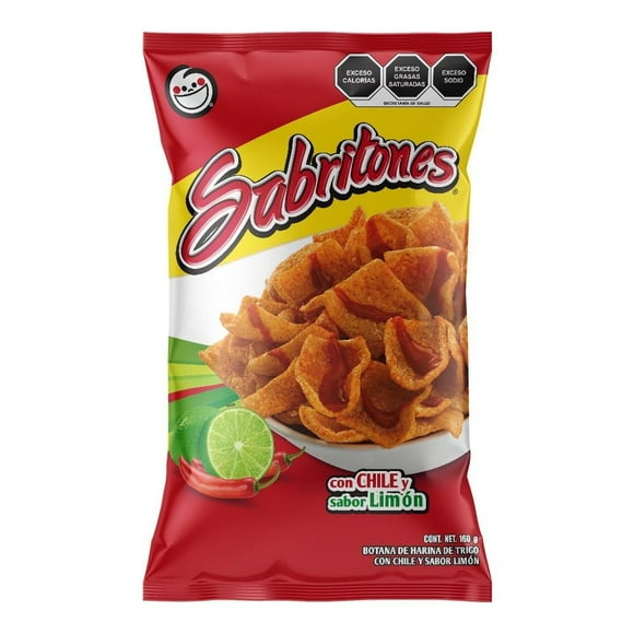 Botana Sabritones con chile y sabor limón 160 g