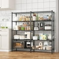 thumbnail image 2 of Homdox 5 Tier Storage Shelves Wire Shelving Unit Metal Shelves for Storage Heavy Duty Garage Shelf Pantry Shelves Kitchen Shelving, 14"x60"x72", Black, 2 of 9
