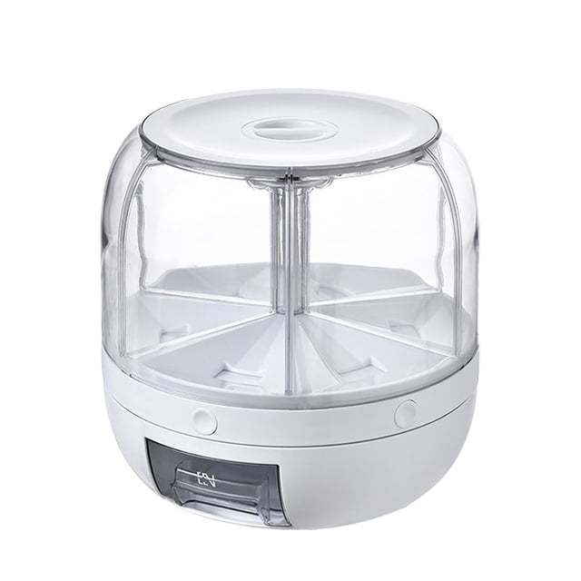 Billuyoard Caja repelente de insectos para un almacenamiento y conservación seguros de los granos Conserva la frescura Gran capacidad Dispensador Organizadores de utensilios de cocina Blanco
