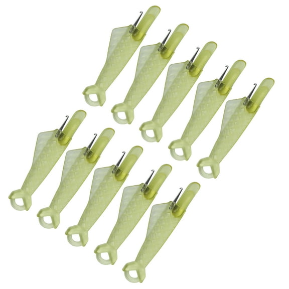 10 Pieces Automatic Needle Threader Fish Type Needle Threader Tool Plastic Sewing Needle Device for Sewing Machine